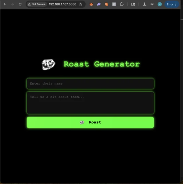 🔥 AI Roast Generator